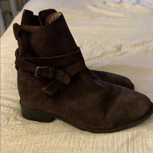Suede Wrap Bootie
